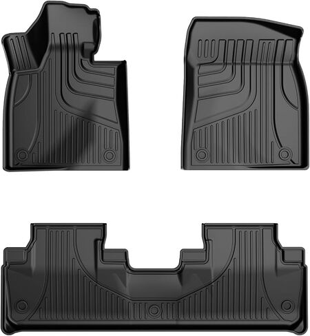 سجادات أرضية لسيارة Lexus RX RX350 RX350h RX500h 2023-2024، سجادات أرضية للسيارات TPE تتضمن جميع سجادات الحماية من الطقس بطانة الصف الأمامي والخلفي باللون الأسود in Kuwait