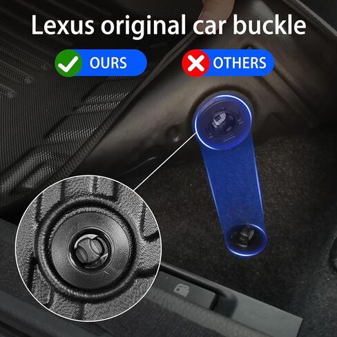 سجادات أرضية لسيارة Lexus RX RX350 RX350h RX500h 2023-2024، سجادات أرضية للسيارات TPE تتضمن جميع سجادات الحماية من الطقس بطانة الصف الأمامي والخلفي باللون الأسود in Kuwait