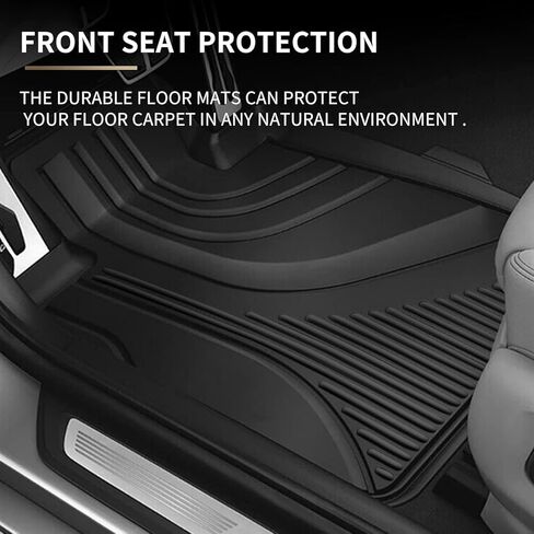 سجادات أرضية لسيارة Lexus RX RX350 RX350h RX500h 2023-2024، سجادات أرضية للسيارات TPE تتضمن جميع سجادات الحماية من الطقس بطانة الصف الأمامي والخلفي باللون الأسود in Kuwait