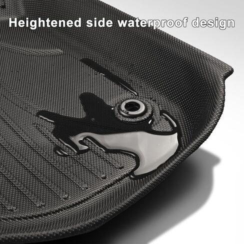 سجادات أرضية لسيارة Lexus RX RX350 RX350h RX500h 2023-2024، سجادات أرضية للسيارات TPE تتضمن جميع سجادات الحماية من الطقس بطانة الصف الأمامي والخلفي باللون الأسود in Kuwait