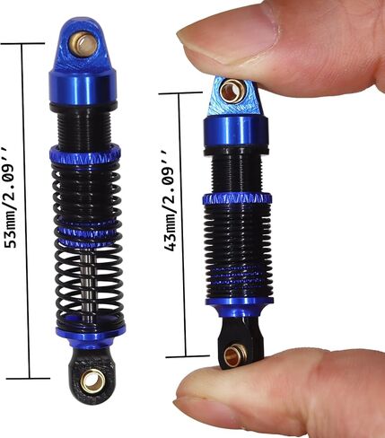 Replacement for TRX-4M TRX4M Shocks 53mm Shocks Long Threaded Shock Absorbers, RC Shocks Upgrades for 1/18 Crawler TRX4M Defender, Bronco, K10 High Trail, F150 RC Crawler (GREEN) in Saudi Arabia
