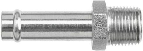 Brennan Industries 4404-20-20 Steel Straight Tube Fitting, 1-1/4"-11-1/2 NPTF Thread, 1-1/4" Hose Barb x 1-1/4" Male NPTF in Saudi Arabia