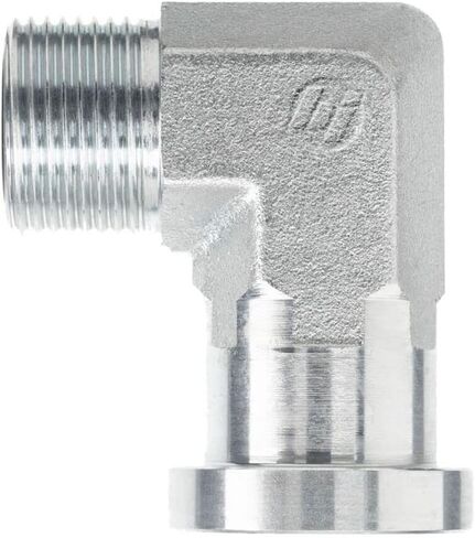 Brennan Industries FS1804-16-20-FG Forged Steel 90 Degree Elbow Flange Fitting, Code 62, 1-7/16"-12 NPT Thread, 1-7/16"-12 Male Face Seal x 1-1/4" Flange in Saudi Arabia