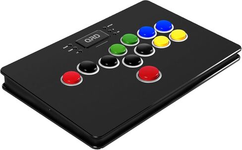 QRD Maestro S3 Wireless Arcade Stick for Nintendo Switch PS4 PS3 Xbox 360 PC Mac Android, Leverless Fighting Stick with Touchpad, Cellphone Holder, 3.5mm Audio Port, 5 Latency Mode, EZ Mode, S3-AB01 in Saudi Arabia
