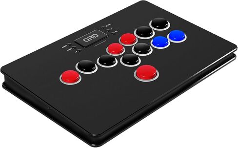 QRD Maestro S3 Wireless Arcade Stick for Nintendo Switch PS4 PS3 Xbox 360 PC Mac Android, Leverless Fighting Stick with Touchpad, Cellphone Holder, 3.5mm Audio Port, 5 Latency Mode, EZ Mode, S3-AB01 in Saudi Arabia