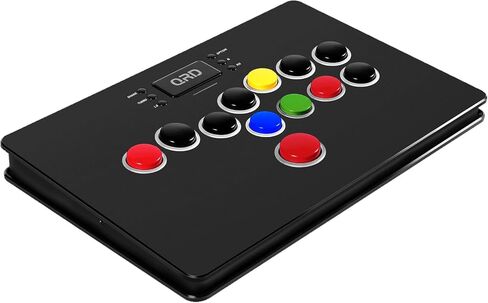 QRD Maestro S3 Wireless Arcade Stick for Nintendo Switch PS4 PS3 Xbox 360 PC Mac Android, Leverless Fighting Stick with Touchpad, Cellphone Holder, 3.5mm Audio Port, 5 Latency Mode, EZ Mode, S3-AB01 in Saudi Arabia