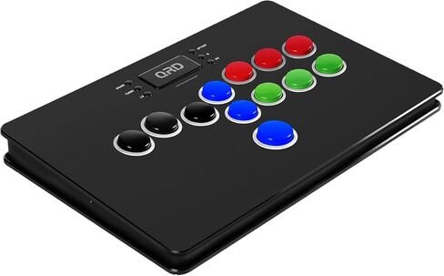 QRD Maestro S3 Wireless Arcade Stick for Nintendo Switch PS4 PS3 Xbox 360 PC Mac Android, Leverless Fighting Stick with Touchpad, Cellphone Holder, 3.5mm Audio Port, 5 Latency Mode, EZ Mode, S3-AB01 in Saudi Arabia