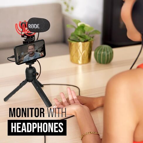 RØDE VideoMic GO II Ultra-compact On-camera Shotgun Microphone with both 3.5mm and USB Outputs for Filmmaking, Content Creation, Podcasting and Video Calls in Saudi Arabia