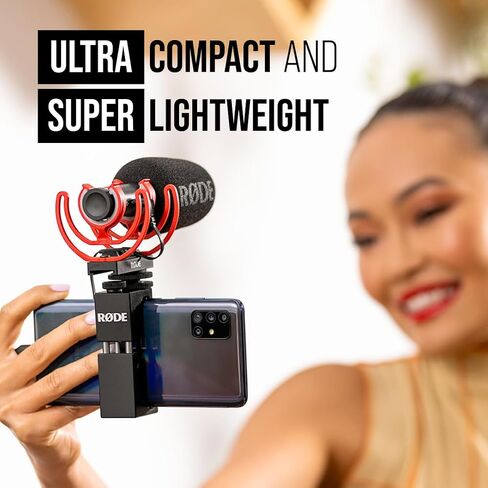 RØDE VideoMic GO II Ultra-compact On-camera Shotgun Microphone with both 3.5mm and USB Outputs for Filmmaking, Content Creation, Podcasting and Video Calls in Saudi Arabia