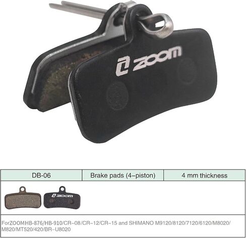 Bike Brake Pads 2 Pairs, Zoom MTB Bike Brake Pads Set, Mountain Bicycle Disc Brakes, No Noise No Skid, Disc Brake Pads & Spring (Semi-Metallic) for Mountain Bike Disc Brakes in Saudi Arabia