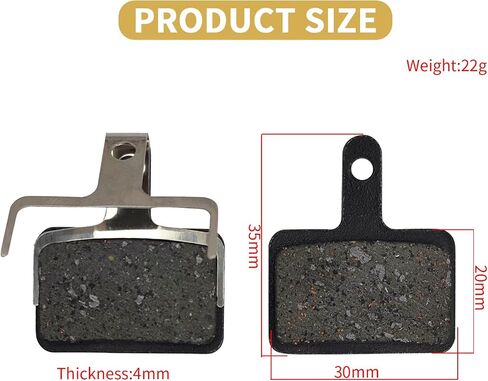 Bike Brake Pads 2 Pairs, Zoom MTB Bike Brake Pads Set, Mountain Bicycle Disc Brakes, No Noise No Skid, Disc Brake Pads & Spring (Semi-Metallic) for Mountain Bike Disc Brakes in Saudi Arabia