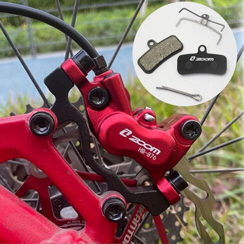 Bike Brake Pads 2 Pairs, Zoom MTB Bike Brake Pads Set, Mountain Bicycle Disc Brakes, No Noise No Skid, Disc Brake Pads & Spring (Semi-Metallic) for Mountain Bike Disc Brakes in Saudi Arabia