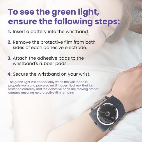 Anti-Snore Wristband - Advanced Anti Snoring Device with Bionic Detection Technology, Adjustable Intensity, Comfortable & Anti Snore Device for Men and Women in Saudi Arabia