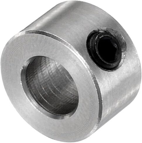 مجموعة 15 قطعة من uxcell أطواق لولبية 6 مم، أطواق عمود التجويف 6 مم، 12 مم OD، عرض 7 مم، طوق إيقاف المثقاب، أطواق عمق لقم الثقب من الفولاذ المقاوم للصدأ in Kuwait