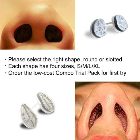 WoodyKnows 3 Ultra-Breathable Nasal Filters with 12 Pairs of Replacement Filters, Seasonal and dust Allergies aid (Round, Large, 3 Filters+12 Replacements) in Kuwait