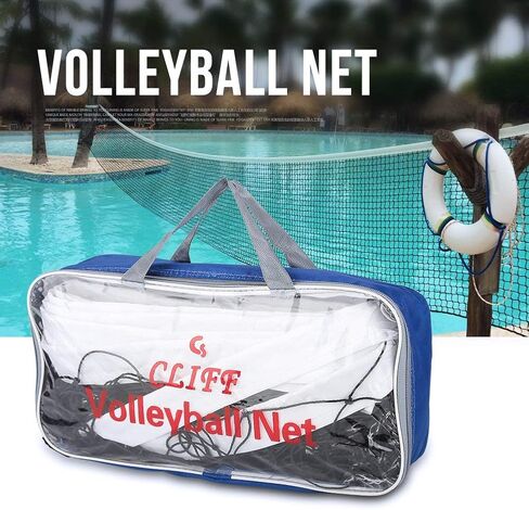 Dioche Volleyball Net, 27 FT x 3 FT Beach Volleyball Net Super Strong Portable with Waterproof Storage Bag for Indoor Match and Outdoor Game in Saudi Arabia