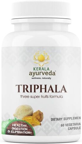 Kerala Ayurveda Triphala Capsules - Rejuvenative Tonic for Daily Use to Balance Tridoshas & Promotes Digestion and Normal Elimination, 60 Count in Kuwait