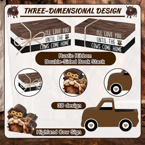 5 PCS Bee Tiered Tray Decor, Humble Bee Sign Book Stack & Truck with Gnome Signs Farmhouse Summer Tiered Tray Decor for Home Table Shelf Decor Holiday Party Decor in Saudi Arabia