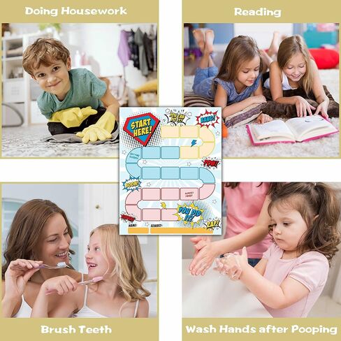 10 Rainbow Reward Chart with 216 Round Stickers, Incentive Behavior Chart for Kids at Home Classroom, Kids Routine Daily Chore Sticker Chart-A16 in Saudi Arabia