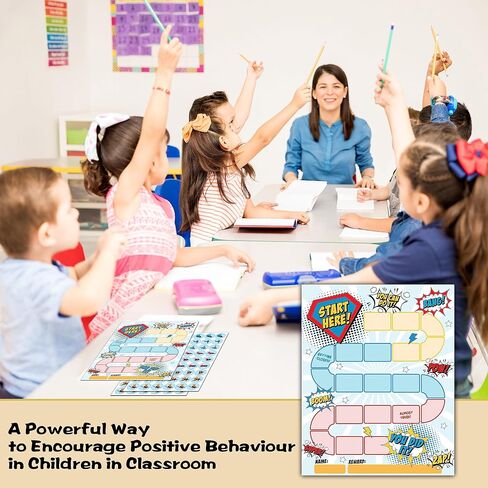 10 Rainbow Reward Chart with 216 Round Stickers, Incentive Behavior Chart for Kids at Home Classroom, Kids Routine Daily Chore Sticker Chart-A16 in Saudi Arabia