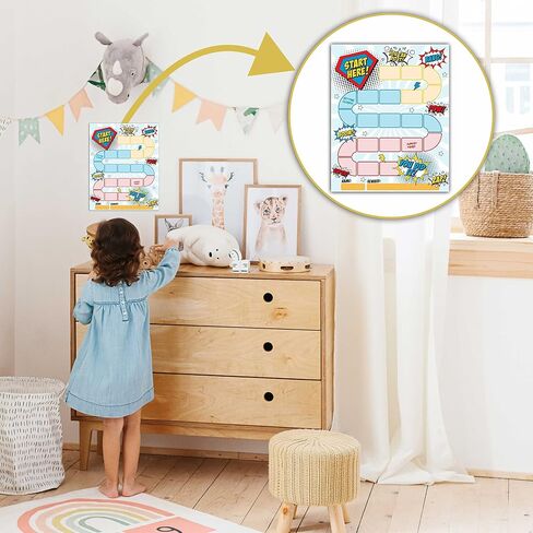 10 Rainbow Reward Chart with 216 Round Stickers, Incentive Behavior Chart for Kids at Home Classroom, Kids Routine Daily Chore Sticker Chart-A16 in Saudi Arabia