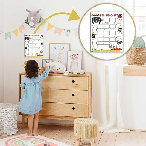 10 Rainbow Reward Chart with 216 Round Stickers, Incentive Behavior Chart for Kids at Home Classroom, Kids Routine Daily Chore Sticker Chart-A16 in Saudi Arabia