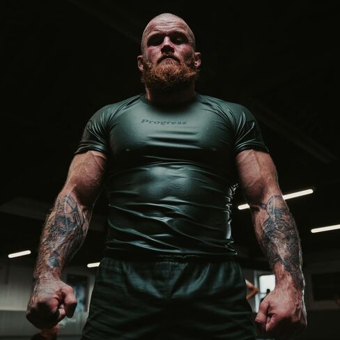 أكاديمية + كم قصير Rashguard | واقي من الطفح الجلدي BJJ مرن ومتين | قمصان ضغط ماصة للرطوبة للرجال والنساء | 80% بوليستر/20% سباندكس (L، كاكي) in Kuwait