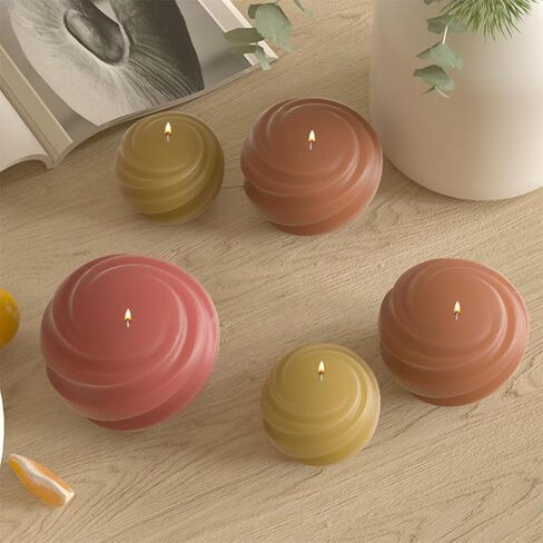 3 PCS Wave Candle Mold Geometric Pillar Candle Mold Silicone Candle Molds Irregular Wave Twisted Silicone Molds Swirl Silicone Mold Twist Candle Mold Irregular Silicone Mold for Home Decoration in Saudi Arabia