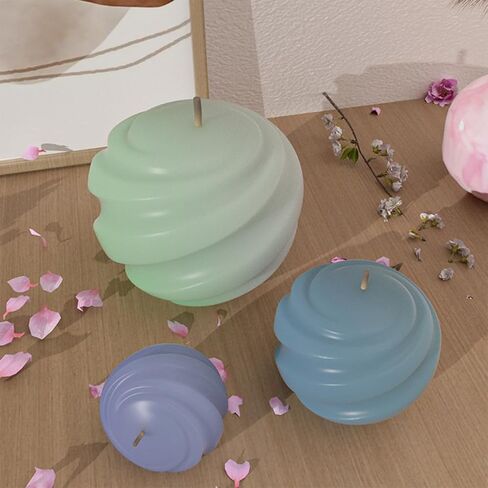 3 PCS Wave Candle Mold Geometric Pillar Candle Mold Silicone Candle Molds Irregular Wave Twisted Silicone Molds Swirl Silicone Mold Twist Candle Mold Irregular Silicone Mold for Home Decoration in Saudi Arabia