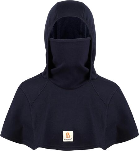 BOCOMAL FR Face Mask Winter Fleece Balaclava Neck Hood 10.5oz 100% C Flame Resistant Welding Full Head Neck Cover in Kuwait
