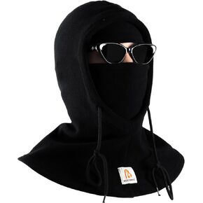 BOCOMAL FR Face Mask+Fleece Balaclava Neck Hood Arc Rated Flame Resistant Winter Windproof Full Head Cover