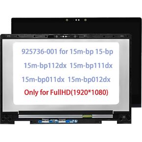 L51357-001 L51358-001 Screen Replacement for HP Pavilion x360 Convertible 15-dq 15-dq1025od 15-dq1052nr 15-dq1071cl 15-dq0953cl 15-dq1095nr LCD Display Touch Screen Assembly