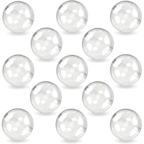 Capsule Vending Machine Round 100 pcs 1.26 inch - Gumball Machine Capsules Bulk Clear Container - Easter Basket Stuffers Birthday Gifts Pinata Stuffers DIY Craft Supplies - Clear Capsules Empty