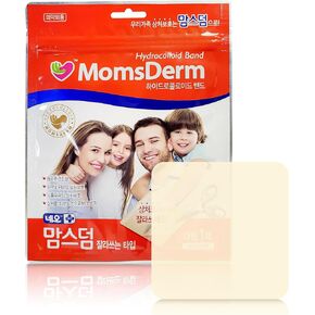 Hydrocolloid Transparent Cuttable Adhesive Bandage (4 x 4 inch) x 10 - Extra Large Korean Wound Cover Stretch Dressing Waterproof Bandages Fast Healing Wound Care First Aid Bandaid Patch