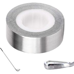 شريط SYCOOVEN Golf Lea-d، 1/2 بوصة × 100 بوصة شريط جولف ذاتي اللصق عالي الكثافة، إضافة أوزان متأرجحة لملحقات الجولف للجولف وصيد الأسماك ومجداف كرة البيسبول ومقابض مضرب التنس in Kuwait