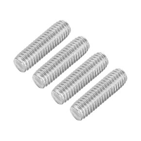 uxcell 8Pcs Fully Threaded Rod, M6 x 80mm 304 Stainless Steel Right Hand Thread Bar Studs M6-1 Thread Pitch for Furniture Machinery Assembly