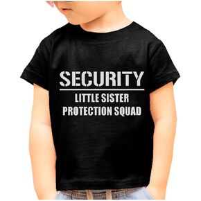 Tstars Big Brother Shirt Security for Little Sister Siblings Toddler Shirts for Boys 4T Navy