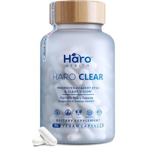 HARO Clear - Lutein and Zeaxanthin Supplements, Eye Vitamins for Eye Care with Bromelain and L Lysine Supplements – A Powerful Booster for Eye Drops - Formula with AREDS 2 Eye Supplements Nutrients