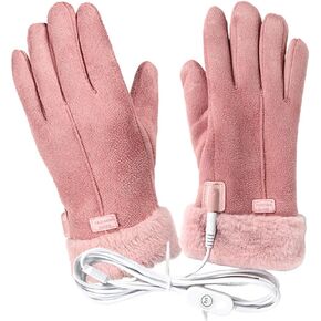 1 Set USB Heated Gloves Electric Thermal Mitts Heating Mitts Outdoor Thermal Mitts Hand Warmer Gloves Winter Thermal Gloves Leather Gloves Leather Warm Gloves Skiing Thermal Mitts