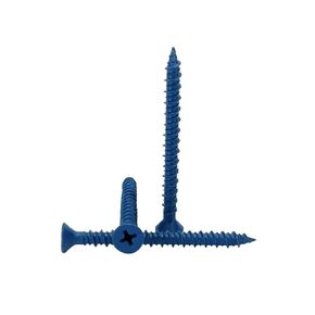 3/16 x 2-1/4" Phillips Flat Head Concrete Screw Anchor. 100 Pieces with Drill Bit (Miami-Dade Compliant) (3/16 x 2-1/4)