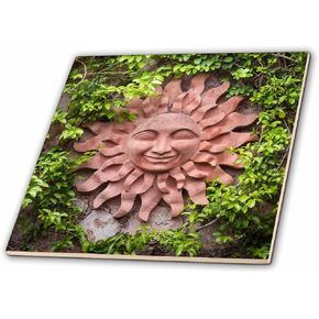 3dRose Mexico, San Miguel De Allende Decoration on Garden Wall Ceramic Tile, 6"
