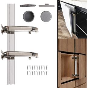 Lateral Opening Door Hinge, 180° Parallel Opening Cabinet Wardrobe Door Sliding, Load-Bearing 15.4lb Heavy Duty Hinge