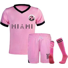 Soccer Jerseys for Kids Boys & Sports Fan Jerseys, Youth Futbol Training Shirt and Socks, 2-14 Years
