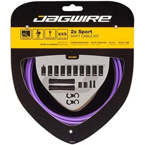 Jagwire 2X Sport Shift Kit Adult Unisex Shift Cable and Sheaths, One Size