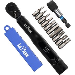 Bike Torque Wrench 1/4 drive set, Dr. 2-10 Nm Multi-Function Cycling Bicycle Multitool Repair Kits - Bike Tool Set - Great for Mountain & Road Bikes. EDC tool