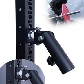 T-Bar Row landmine attachment for barbell 360° Swivel landmine base Fits 1" Standard Bar and 2" Olympic Bar, Gym Home Fitness, Squat,Deadlifts