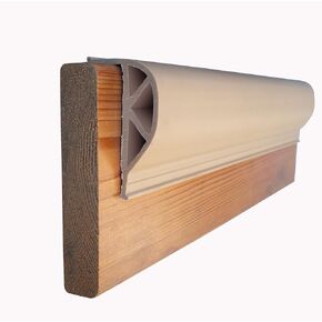 ProDock Commercial Grade Dock Bumper Profile Heavy Slant P, 3-8-Feet Sections, 24-Feet, Beige