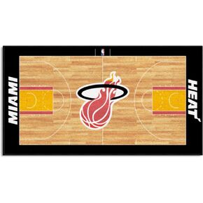 FANMATS 35318 NBA Retro Miami Heat Court Runner Rug - 24in. x 44in.