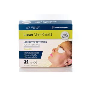 Laser Vee Shields - Disposable Vee-Shields (24 Pair per Box) | Easy to Apply, Pressure Sensitive | Universal Fit for Most Sizes