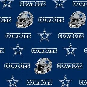 Dallas Cowboys Cotton Fabric - NFL Team Logo Cotton Fabric by The Yard, Fat Quarter, Half Yard, 1 Yard, 2 Yard Cuts